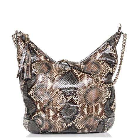 gucci soho python|gucci chain shoulder bag.